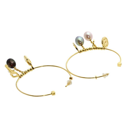 Louis Vuitton Cles Freshwater Pearl Earrings 18K Yellow Gold