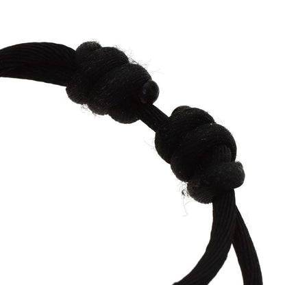 Cartier Trinity Diamond Black Cord Bracelet 18K Yellow Gold 18K Pink