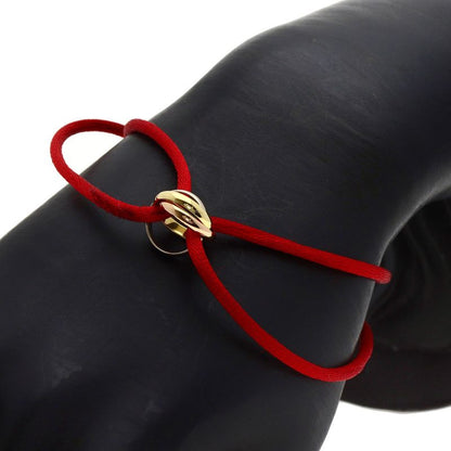 Cartier Trinity Red Cord Bracelet 18K Yellow Gold 18K Pink White