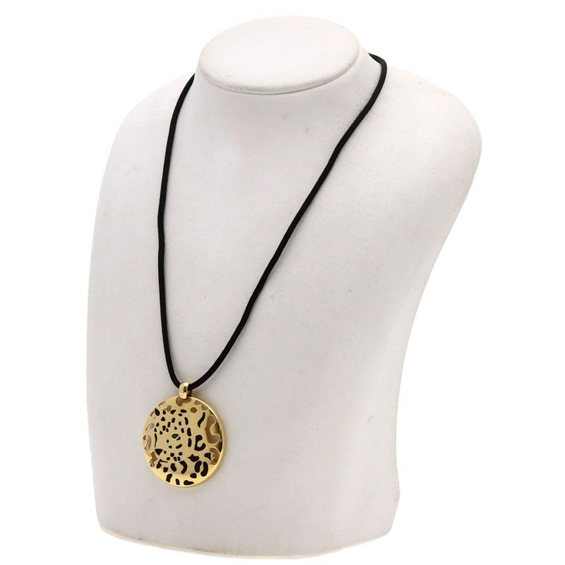 Cartier Panthere Pelage Tsavorite Necklace 18K Yellow Gold