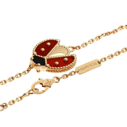 Van Cleef & Arpels Lucky Spring Open Wing Ladybug Onyx Bracelet