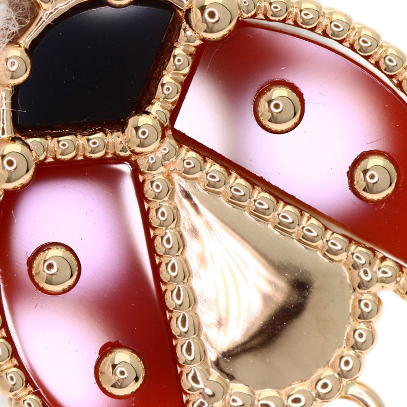 Van Cleef & Arpels Lucky Spring Open Wing Ladybug Onyx Bracelet
