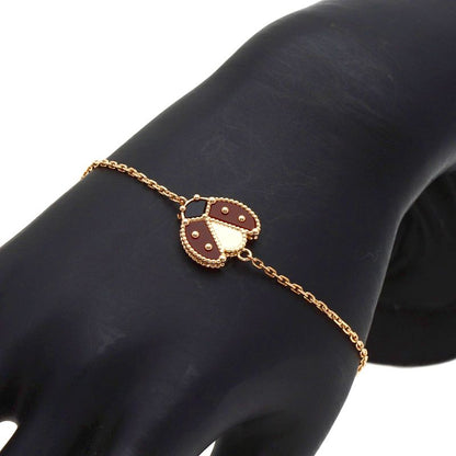 Van Cleef & Arpels Lucky Spring Open Wing Ladybug Onyx Bracelet