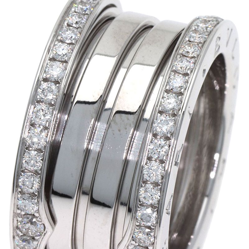 Bvlgari Band Diamond 50 Ring 18K White Gold