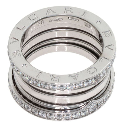 Bvlgari Band Diamond 50 Ring 18K White Gold