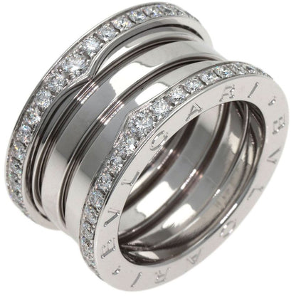 Bvlgari Band Diamond 50 Ring 18K White Gold
