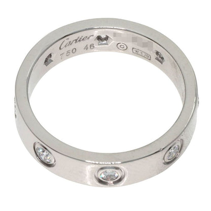 Cartier Mini Love Ring Full Diamond 46 18K White Gold