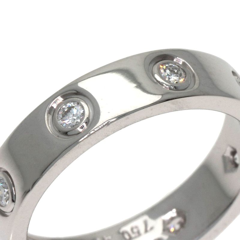 Cartier Mini Love Ring Full Diamond 46 18K White Gold