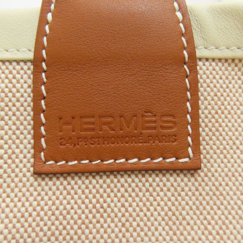 Hermes Steep 25 Handbag Toile Ash