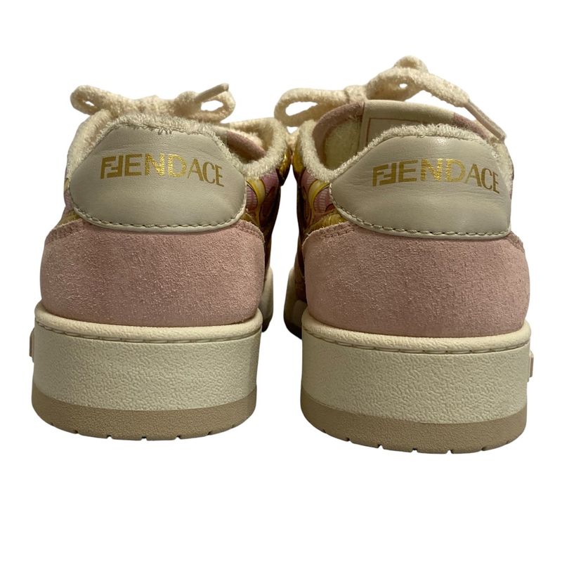Fendi Fendace Baroque Zucca Print Sneakers 37