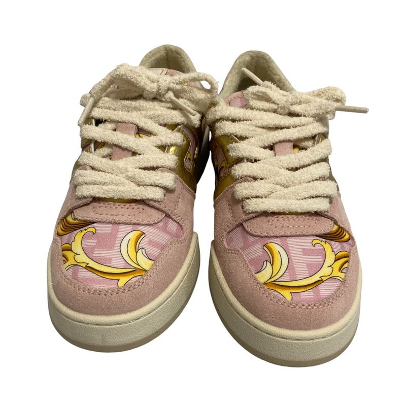 Fendi Fendace Baroque Zucca Print Sneakers 37