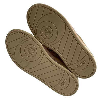 Fendi Fendace Baroque Zucca Print Sneakers 37
