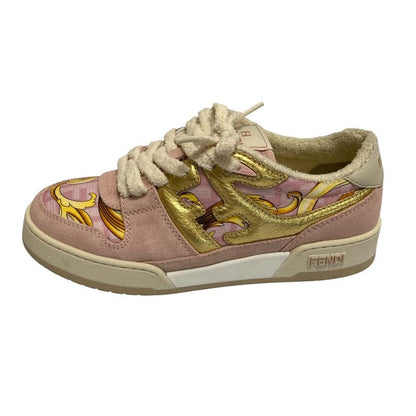 Fendi Fendace Baroque Zucca Print Sneakers 37