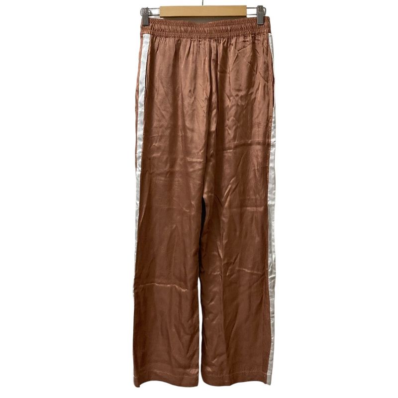 Celine Triomphe Satin a Calf Chic Pants Easy 36 Pink Beige