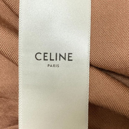 Celine Triomphe Satin a Calf Chic Pants Easy 36 Pink Beige