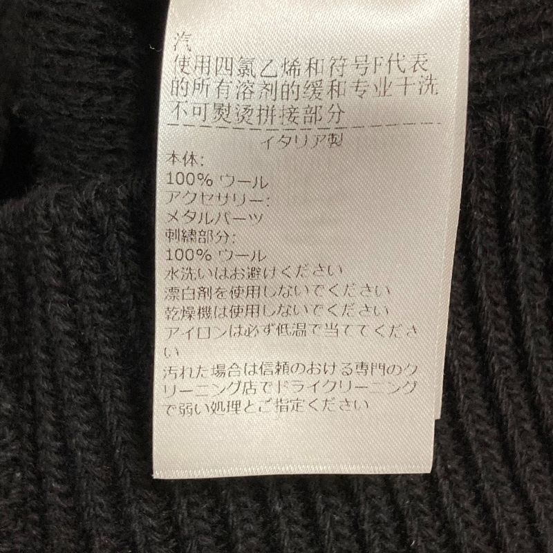 Bottega Veneta Chain Neck Wool Knit Sweater M Black