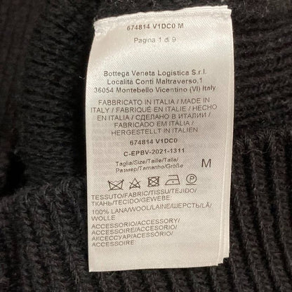 Bottega Veneta Chain Neck Wool Knit Sweater M Black