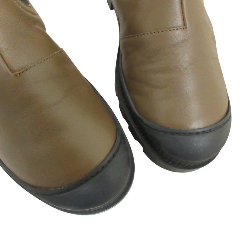 Loewe Leather Short Chelsea Boots 41 Khaki Black