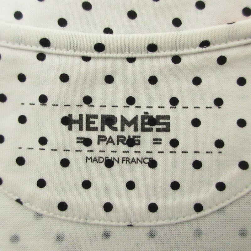 Hermes Washington’s Carriage Jersey Short Sleeve T-Shirt 38 White
