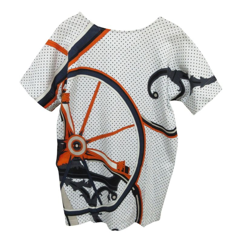 Hermes Washington’s Carriage Jersey Short Sleeve T-Shirt 38 White