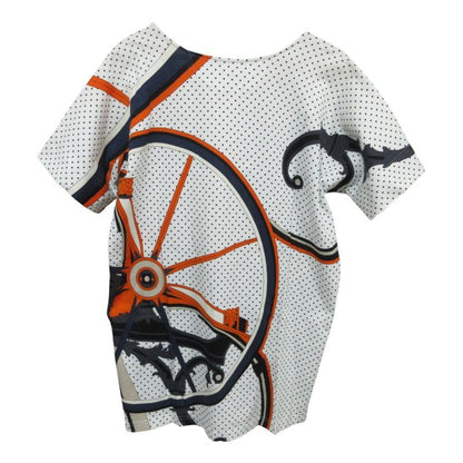 Hermes Washington’s Carriage Jersey Short Sleeve T-Shirt 38 White