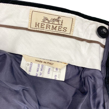 Hermes Corduroy Trousers Pants 48 Navy