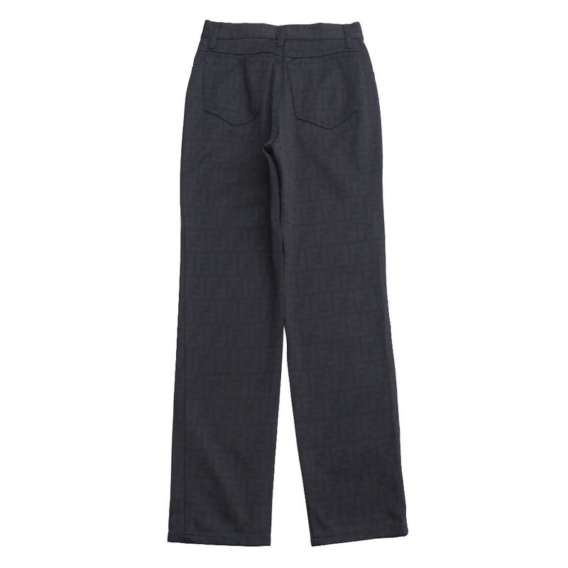 Fendi Vintage Pants 42 Zucca Pattern Skinny