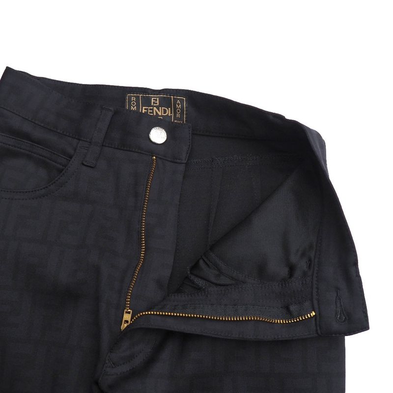 Fendi Vintage Pants 42 Zucca Pattern Skinny