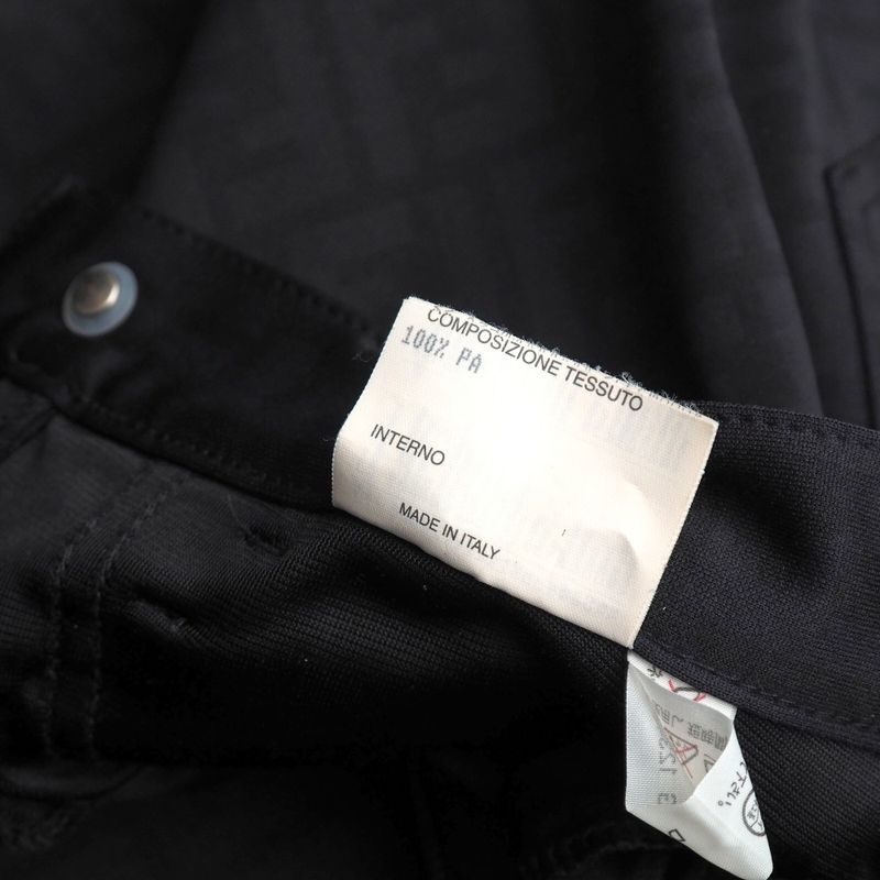Fendi Vintage Pants 42 Zucca Pattern Skinny