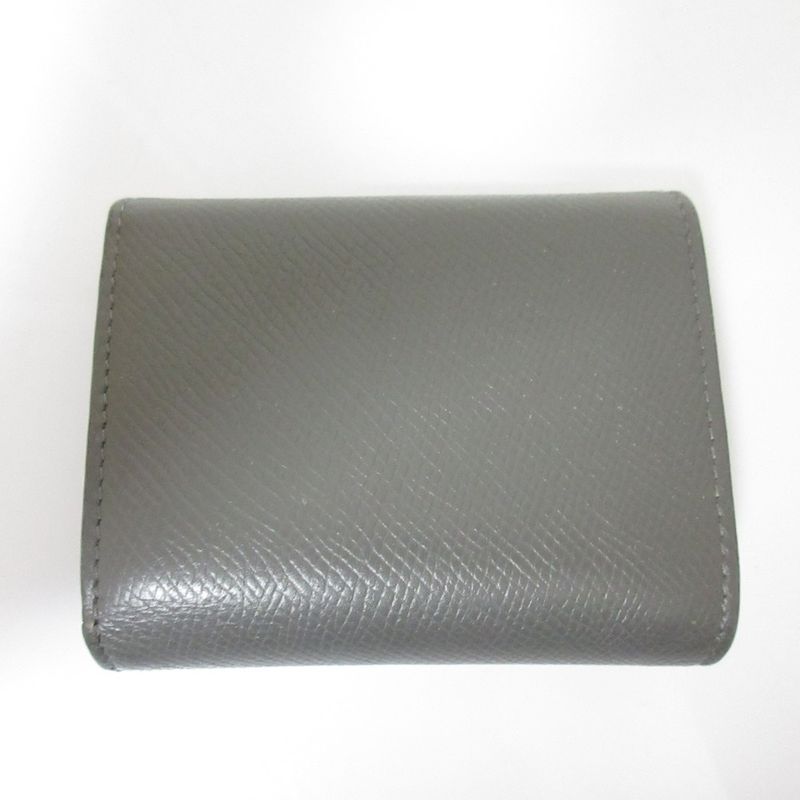 Celine Small Trifold Calfskin Compact Wallet Gray