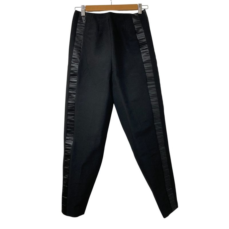 Bottega Veneta Side Line Tuck Pants 38 Black