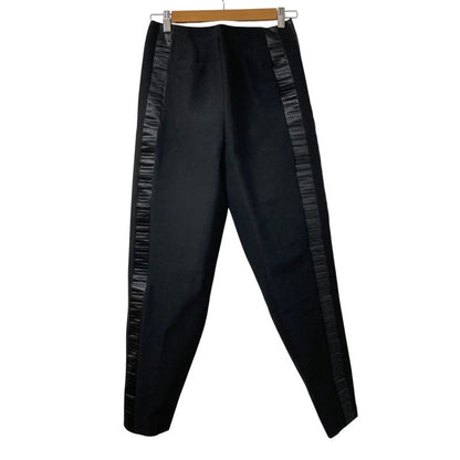 Bottega Veneta Side Line Tuck Pants 38 Black