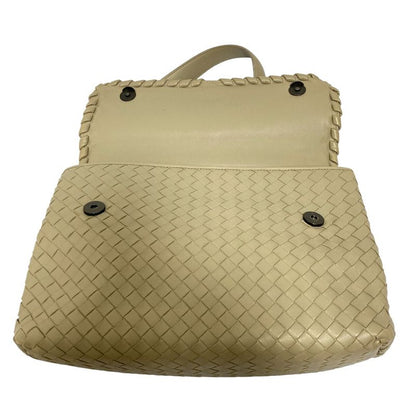 Bottega Veneta Olympia Intrecciato Chain Shoulder Bag Grey