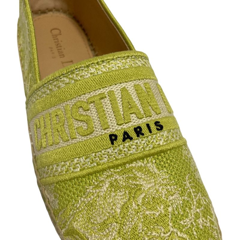Dior Canvas Espadrilles Slip on Shoes CL 36