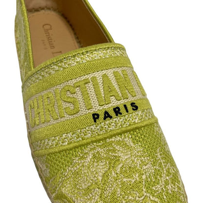 Dior Canvas Espadrilles Slip on Shoes CL 36