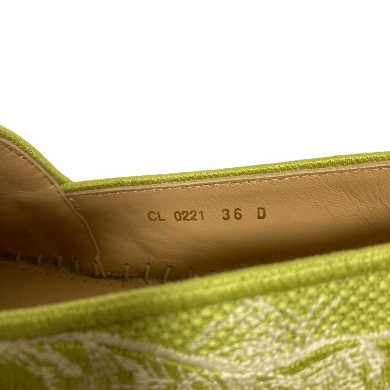 Dior Canvas Espadrilles Slip on Shoes CL 36