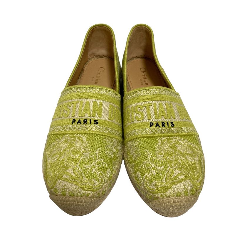 Dior Canvas Espadrilles Slip on Shoes CL 36