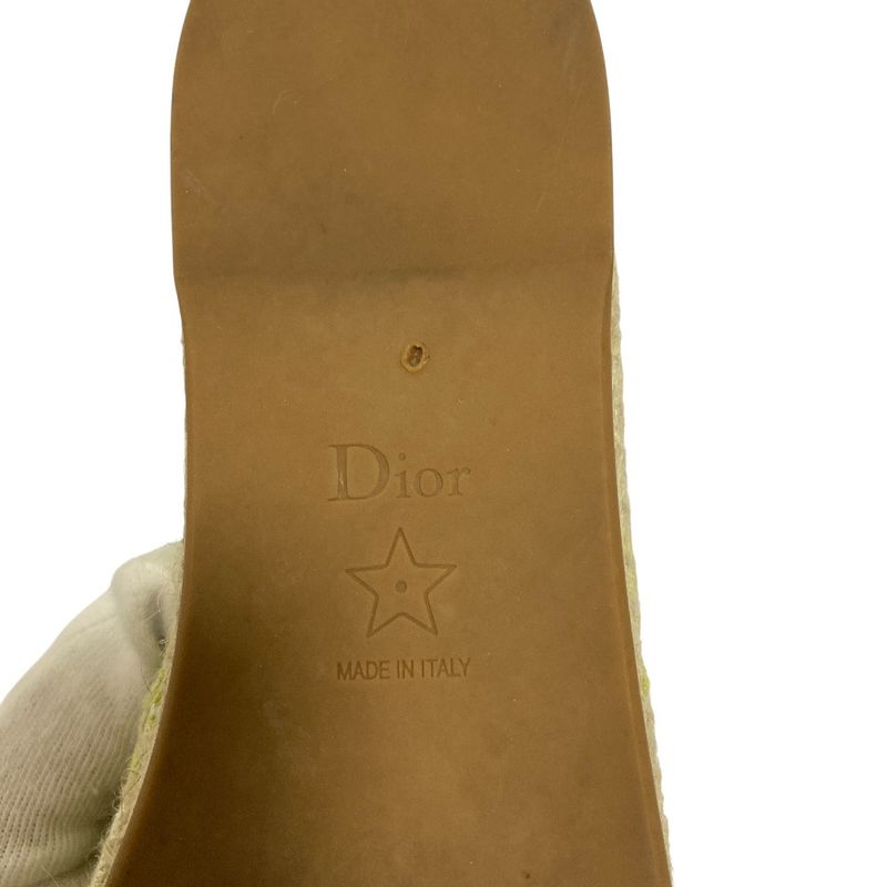 Dior Canvas Espadrilles Slip on Shoes CL 36