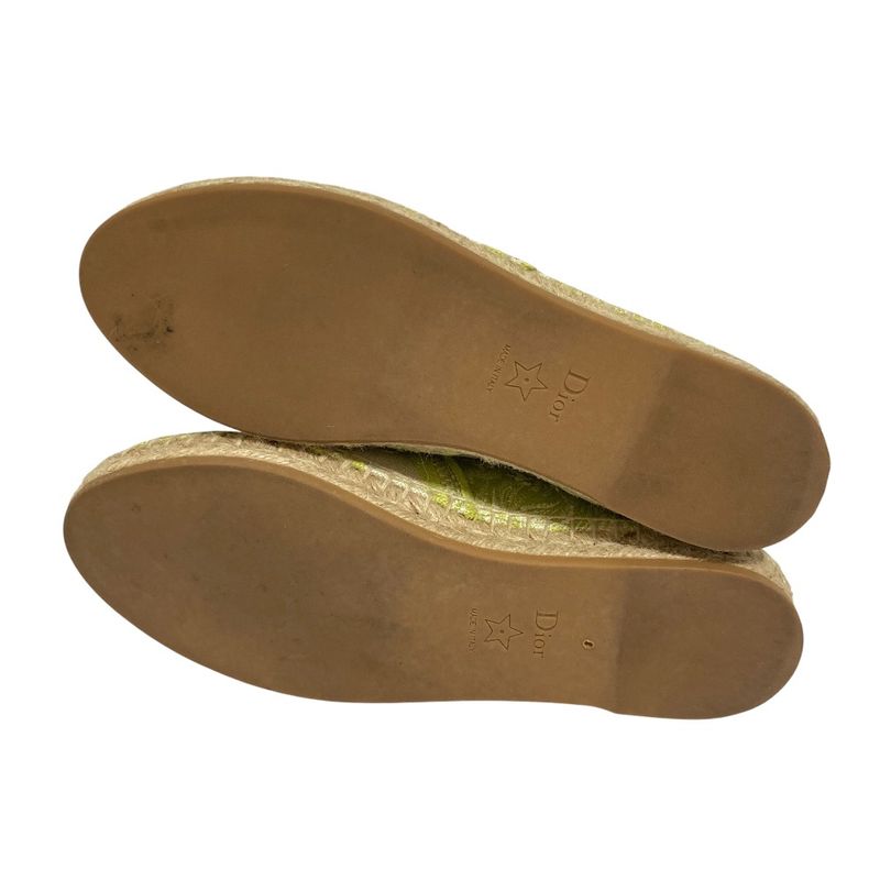 Dior Canvas Espadrilles Slip on Shoes CL 36