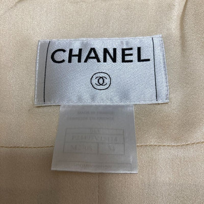 Chanel Tweed Coat with Corsage 34 Ivory