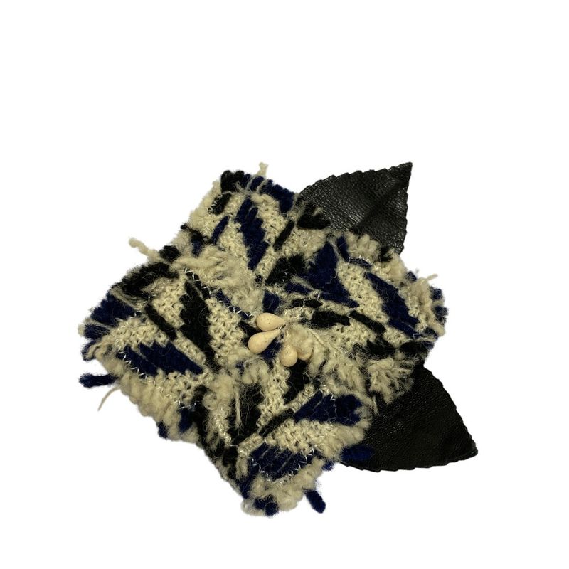 Chanel Tweed Coat with Corsage 34 Ivory