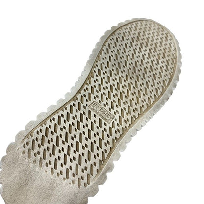 Hermes Climb Sneakers Shoes Leather White Exlibris High Cut