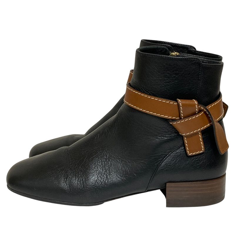 Loewe Leather Gate Boots 39 Black