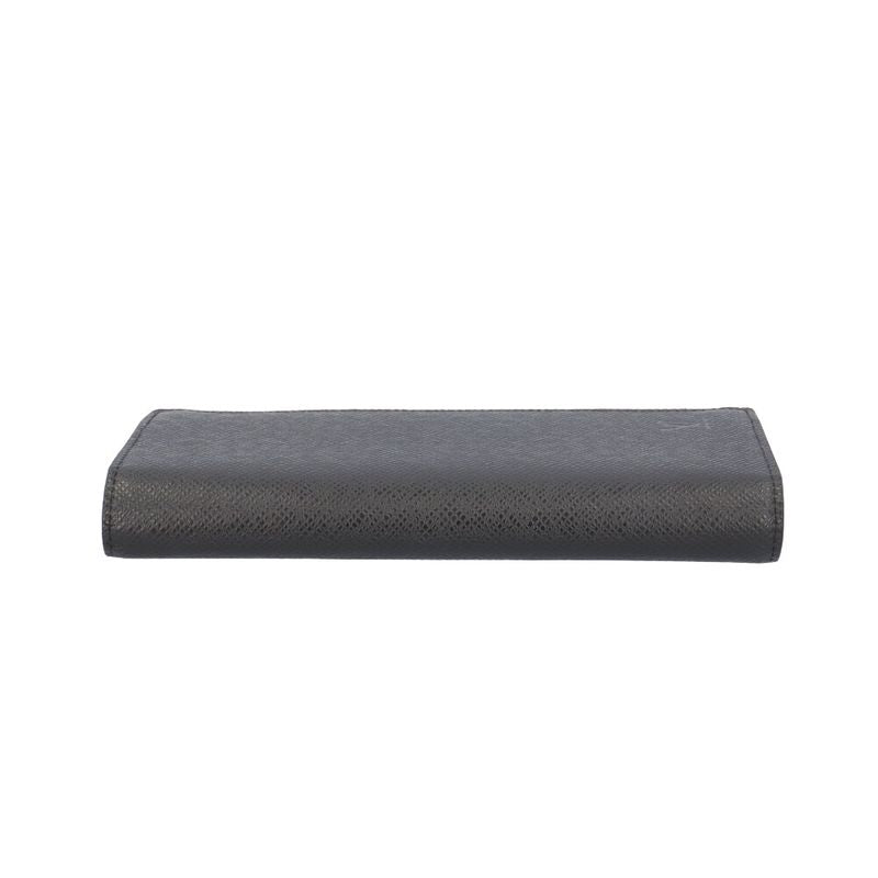 Louis Vuitton Portefeuille Brother Taiga Wallet Leather Black Noir Black