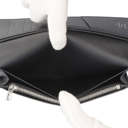 Louis Vuitton Portefeuille Brother Taiga Wallet Leather Black Noir Black