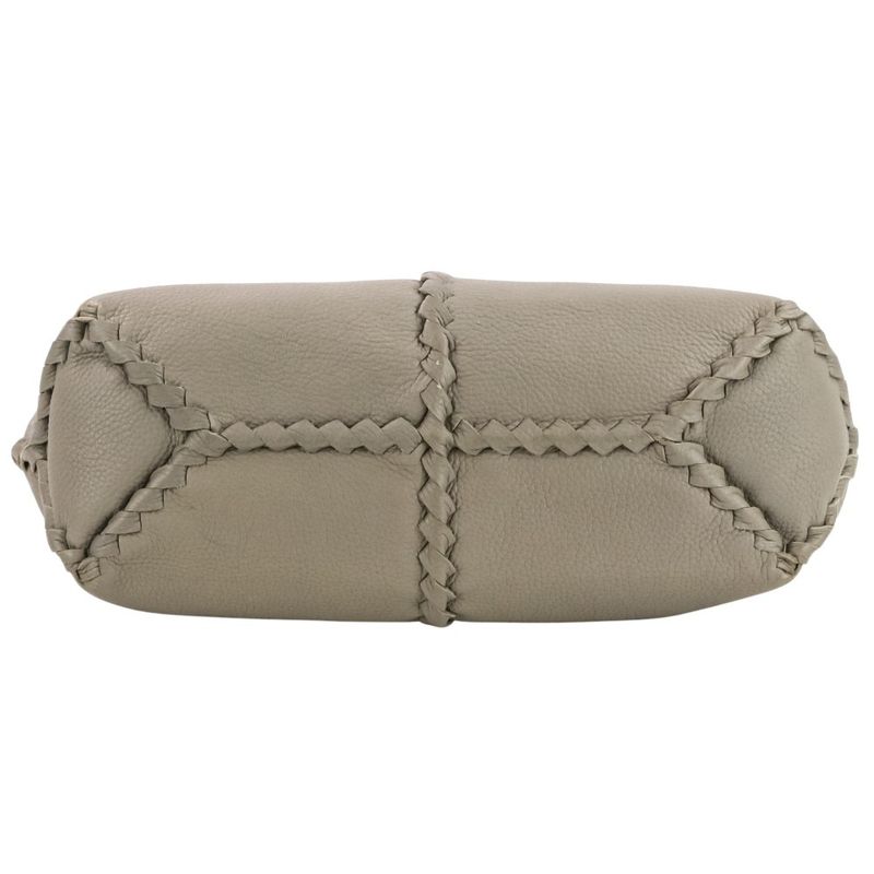 Bottega Veneta Intrecciato 2-Way Handbag Gray