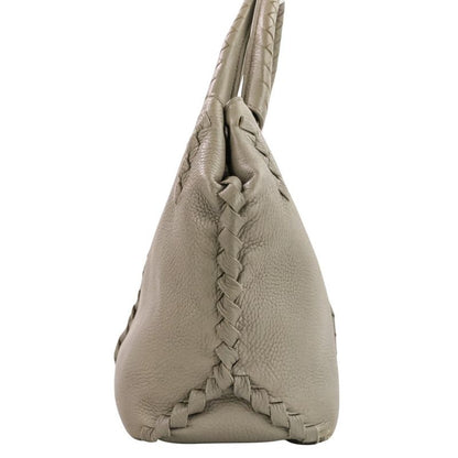 Bottega Veneta Intrecciato 2-Way Handbag Gray