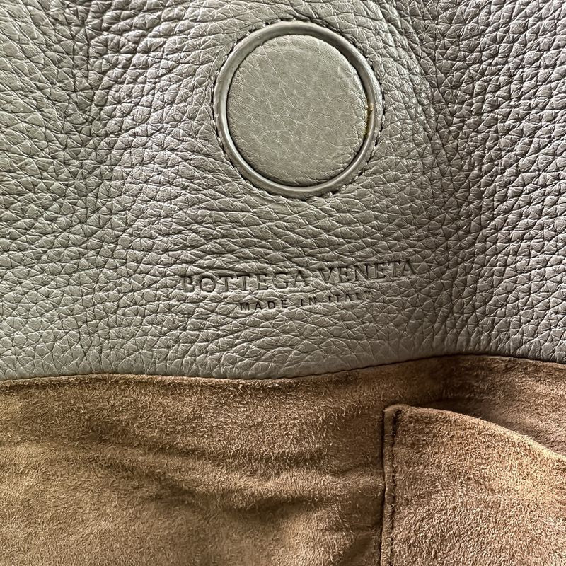 Bottega Veneta Intrecciato 2-Way Handbag Gray