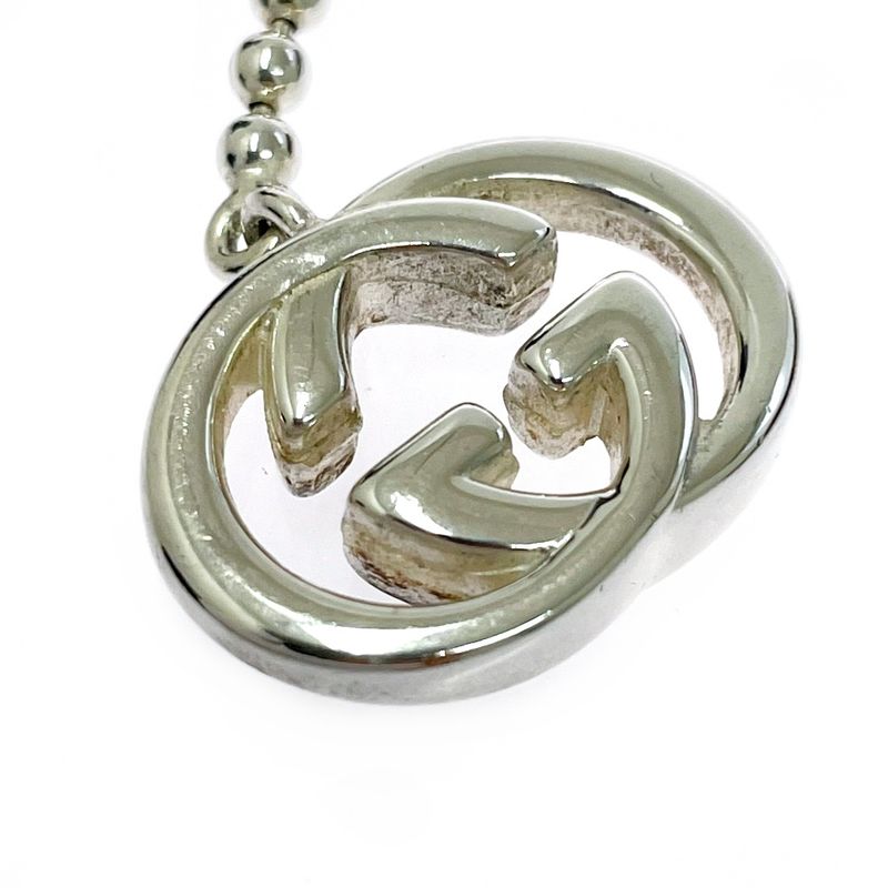 Gucci Silver Interlocking Ball Chain Necklace 925 Stamp