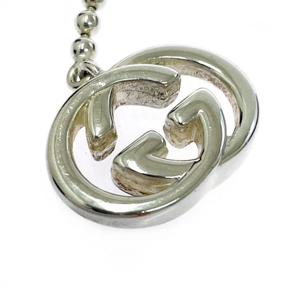 Gucci Silver Interlocking Ball Chain Necklace 925 Stamp
